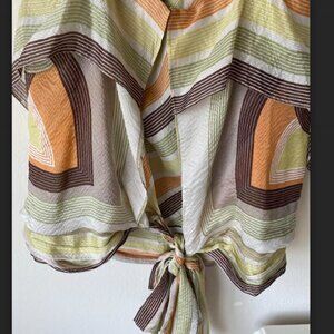 BCBG Max Azria 100% silk top;